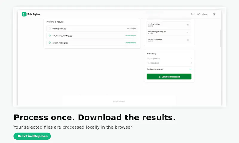 BulkFindReplace screenshot 5