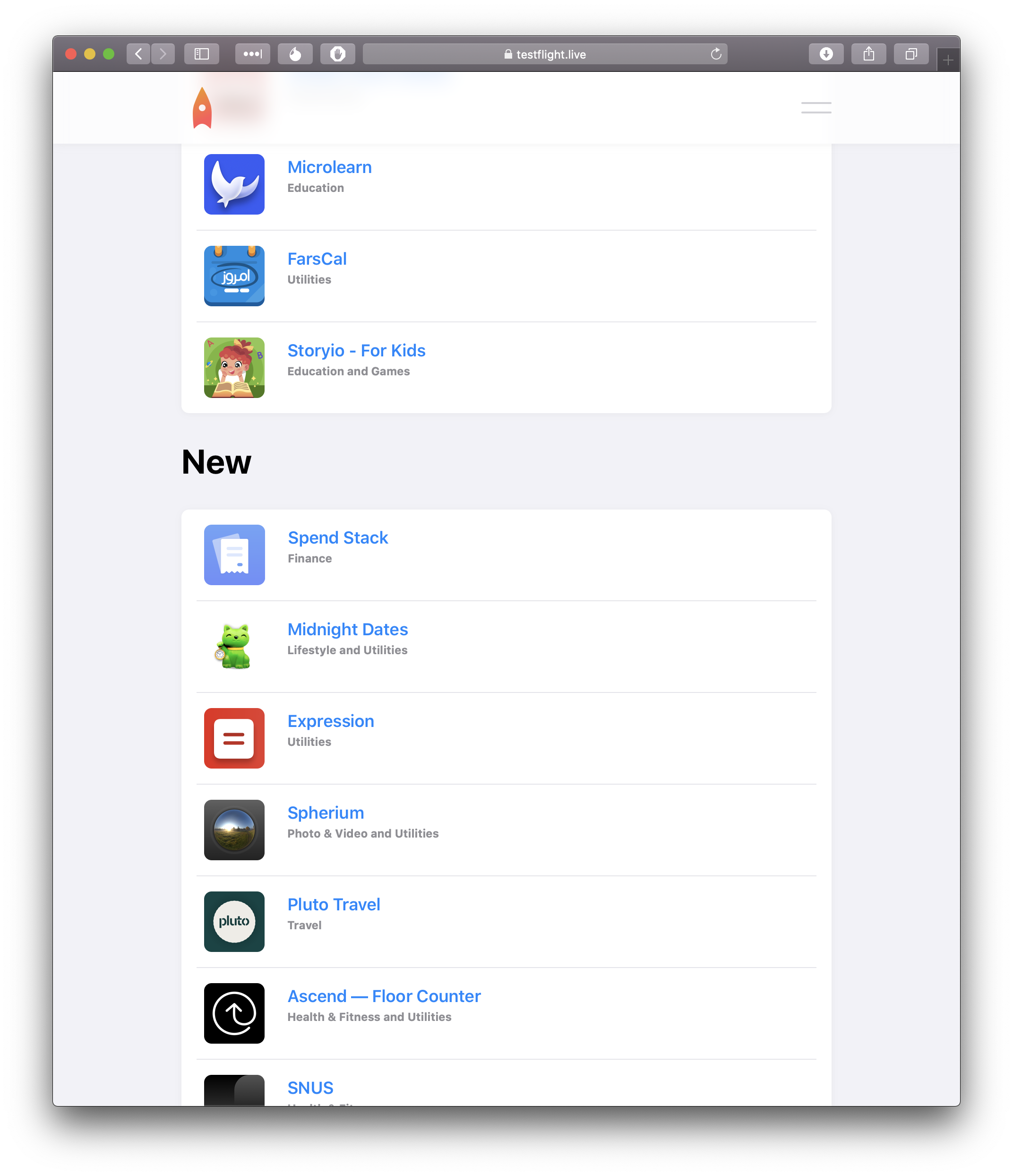 Testflight App Store gallery image