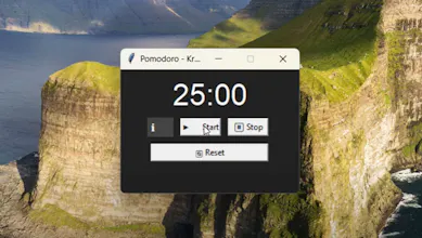 Pomodoro Timer Windows Application gallery image