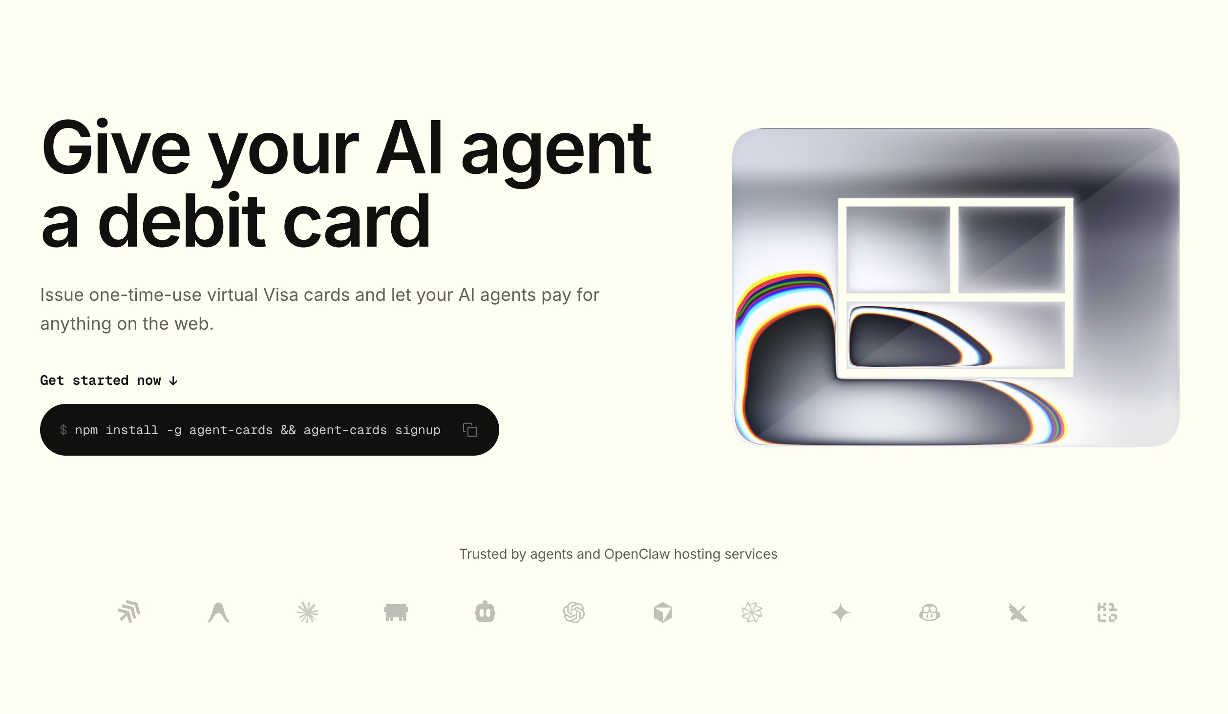 Agent Card screenshot 1