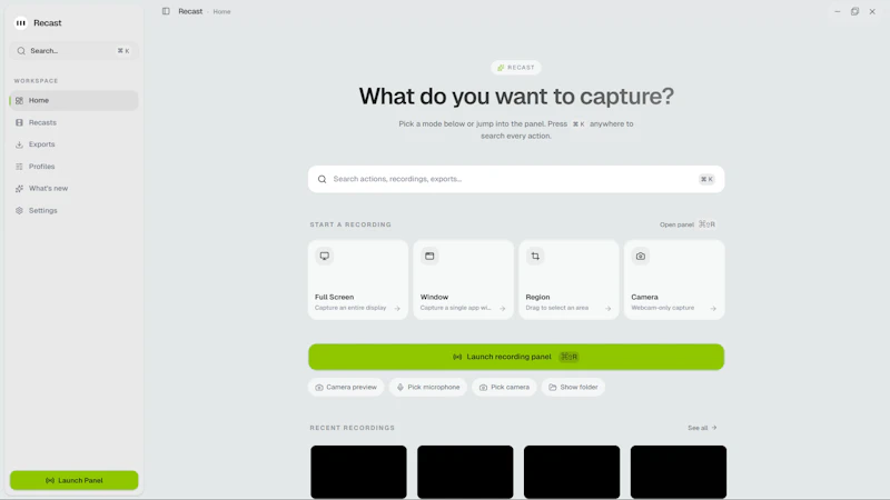 Recast screenshot 3