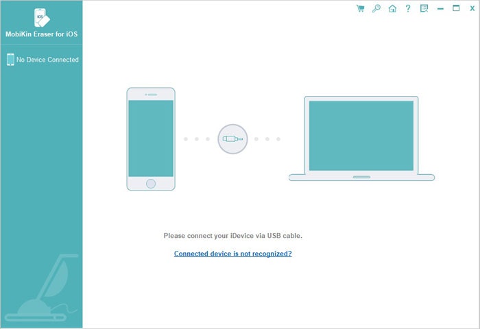 Mobikin borrador para iOS - 1 haga clic para borrar todos los datos en su iDevice media 1