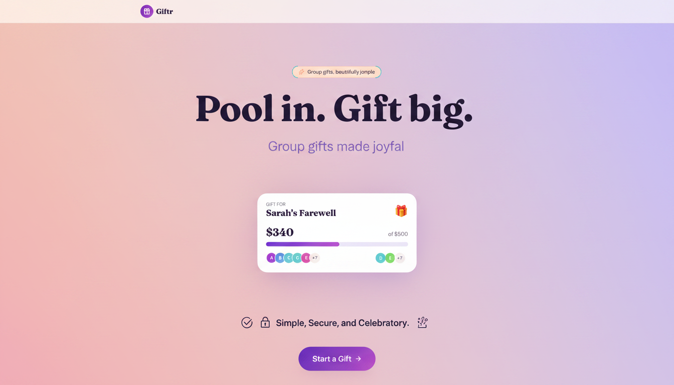 Giftr — Group gifts made joyful gallery image