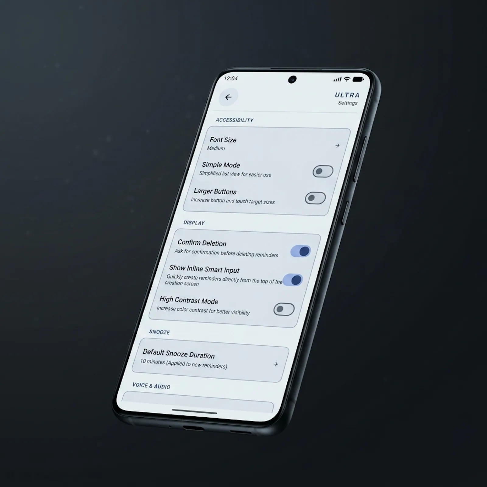 ULTRA , a privacy first reminder app screenshot 4
