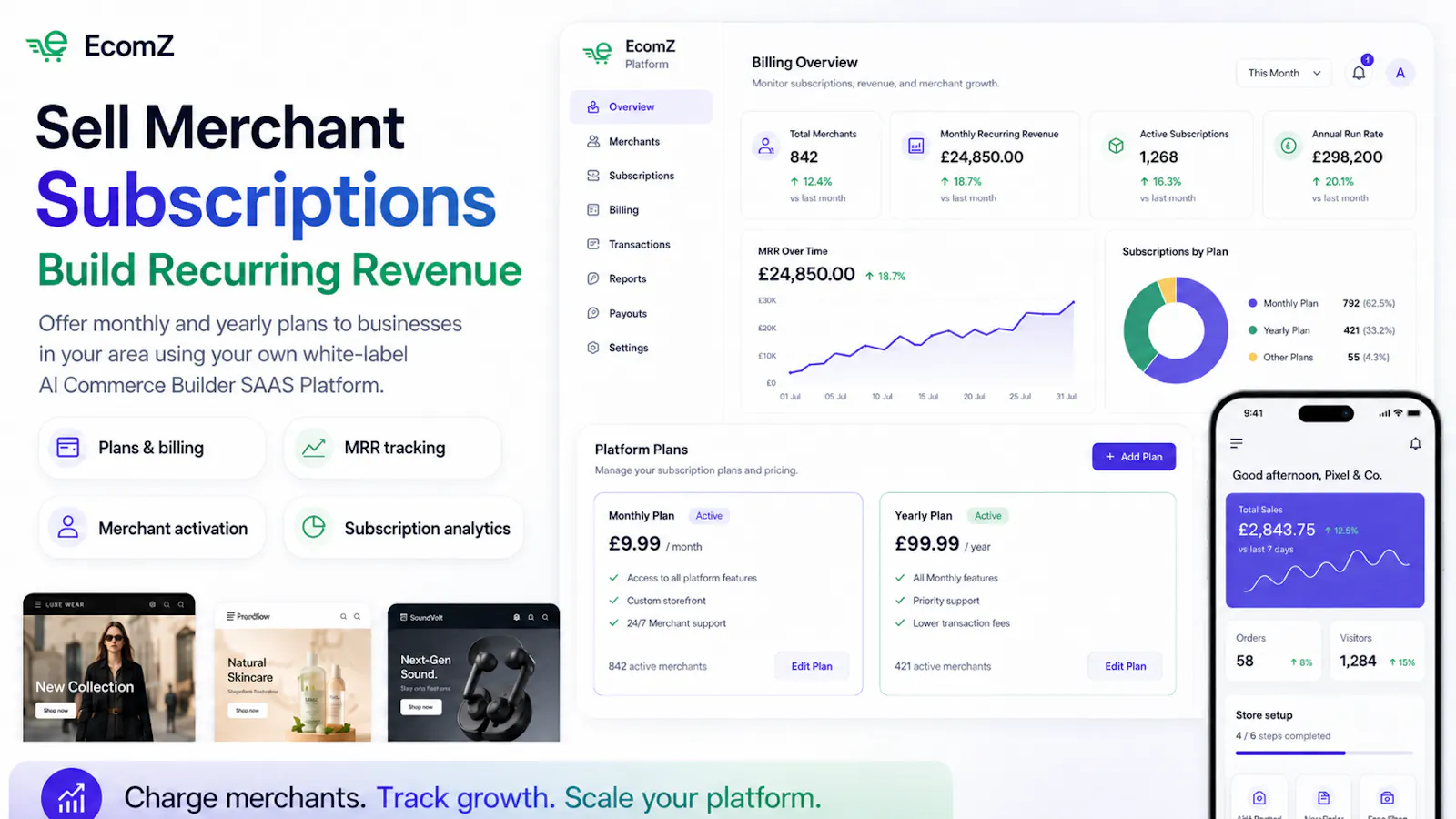 Ecomz AI Multi-Tenant SAAS Store Builder screenshot 6