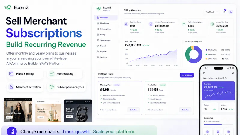 Ecomz AI Multi-Tenant SAAS Store Builder screenshot 6