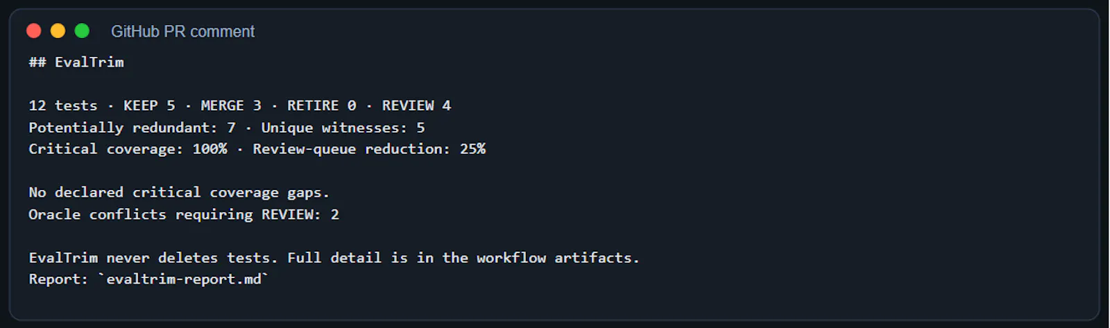 EvalTrim screenshot 4
