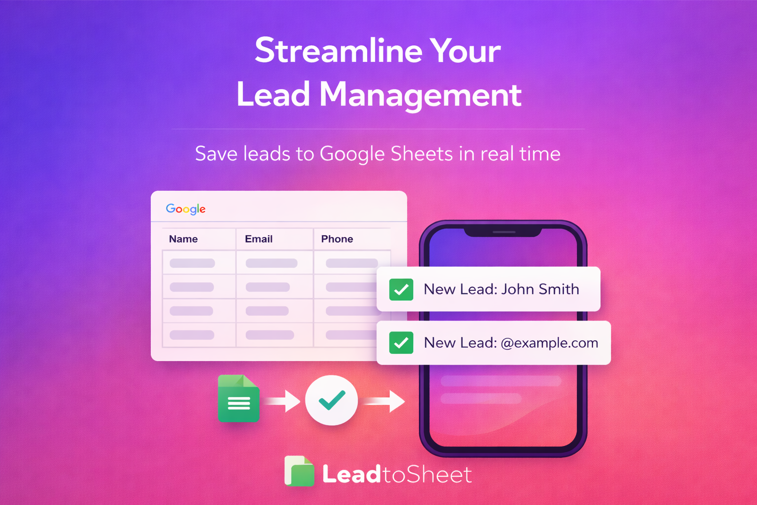 LeadToSheet - Screenshot 3 showing product features and functionality