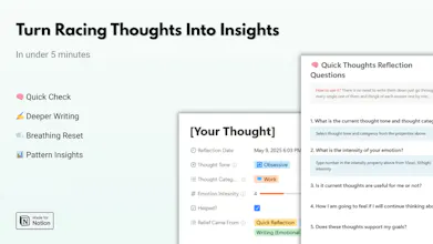 Mind Reflection & Thought Tracker gallery image