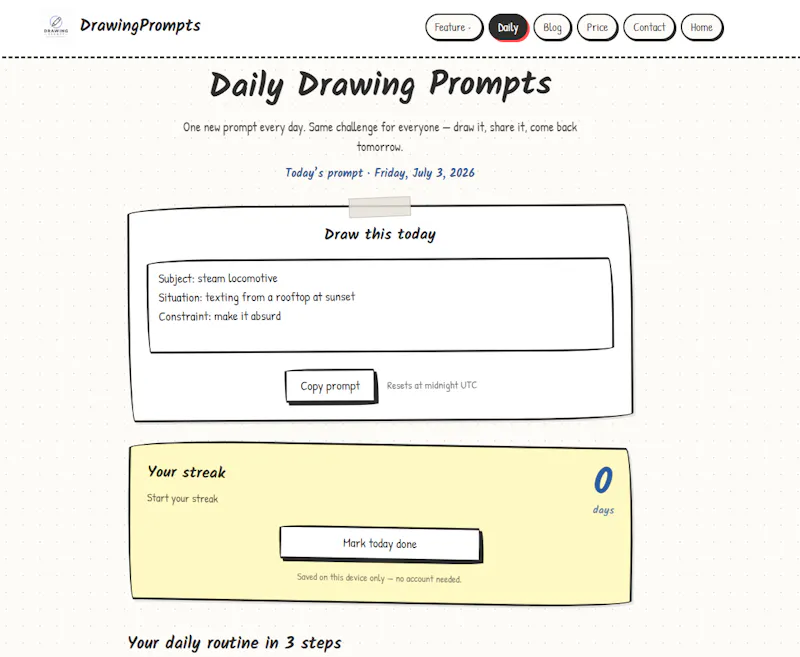 Drawing Prompts screenshot 3