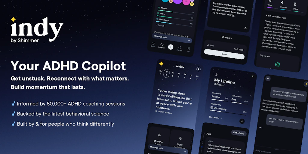 Indy:您的ADHD輔助夥伴