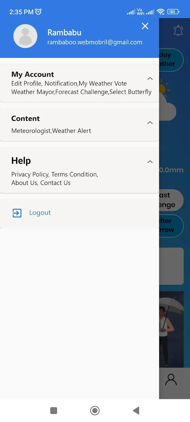 Weather Democracy - Screenshot 4 showing product features and functionality