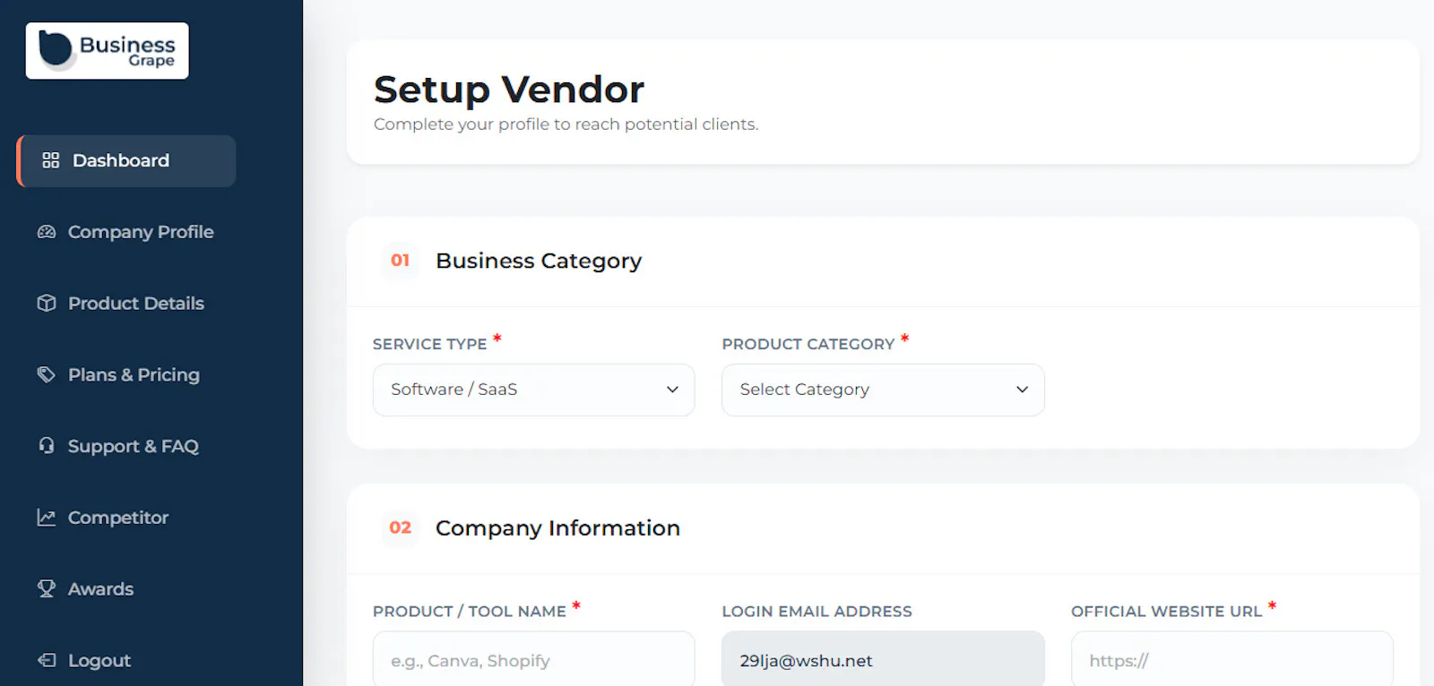 BusinessGrape screenshot 3