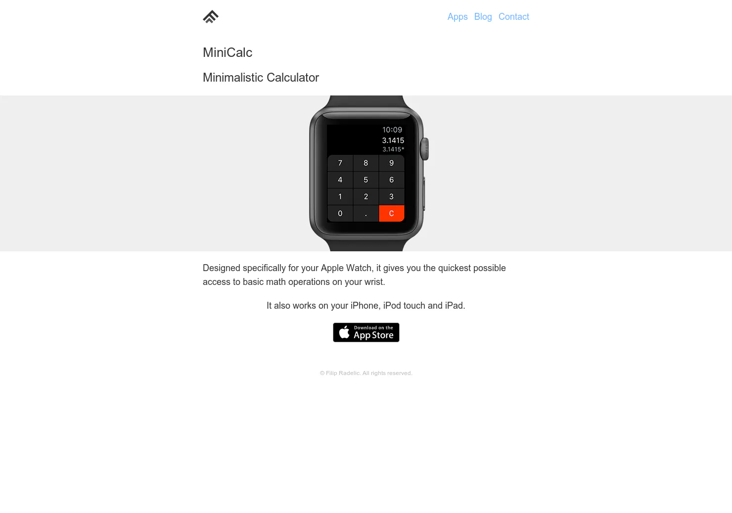 MiniCalc for Apple Watch