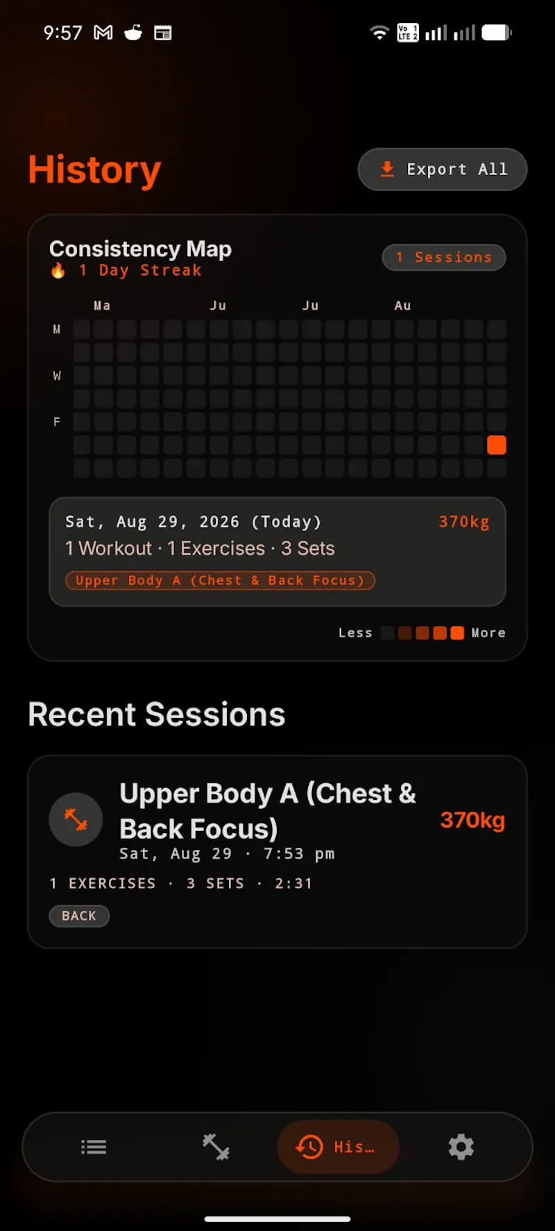 OVERLOAD —  Athletic Performance Tracker screenshot 4