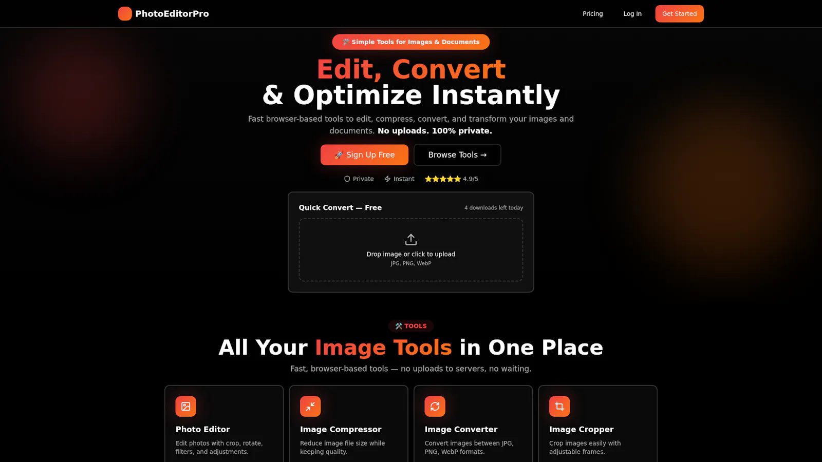 PhotoEPhotoEditor Proditor Pro screenshot 1