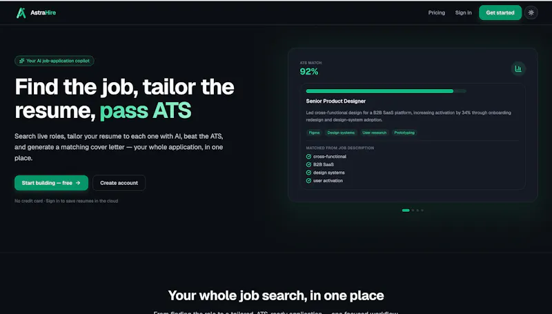 AstraHire screenshot 2