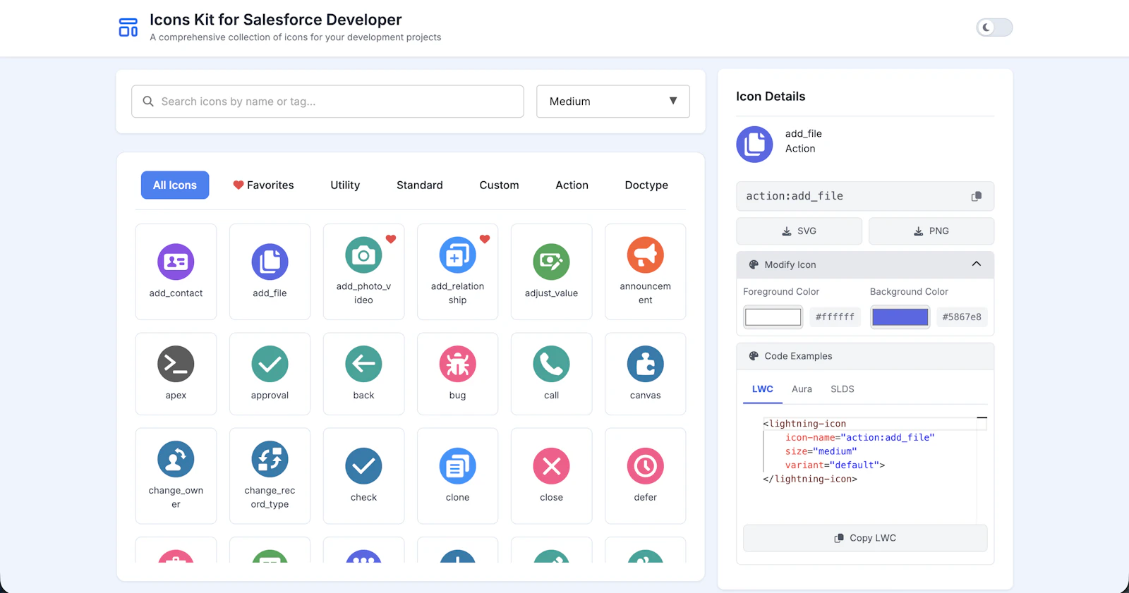 Icons Kit for Salesforce Developer screenshot 2