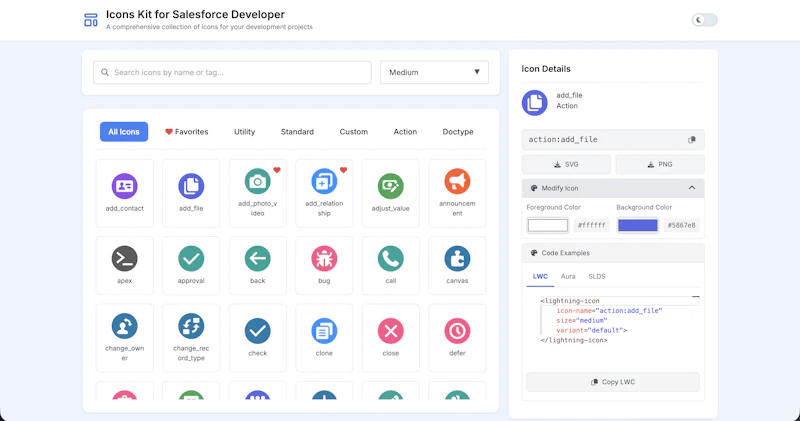 Icons Kit for Salesforce Developer screenshot 2