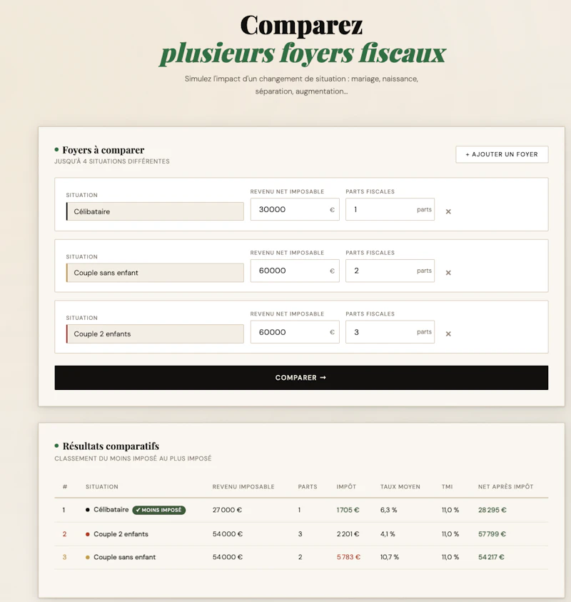 CalcImpôt screenshot 1