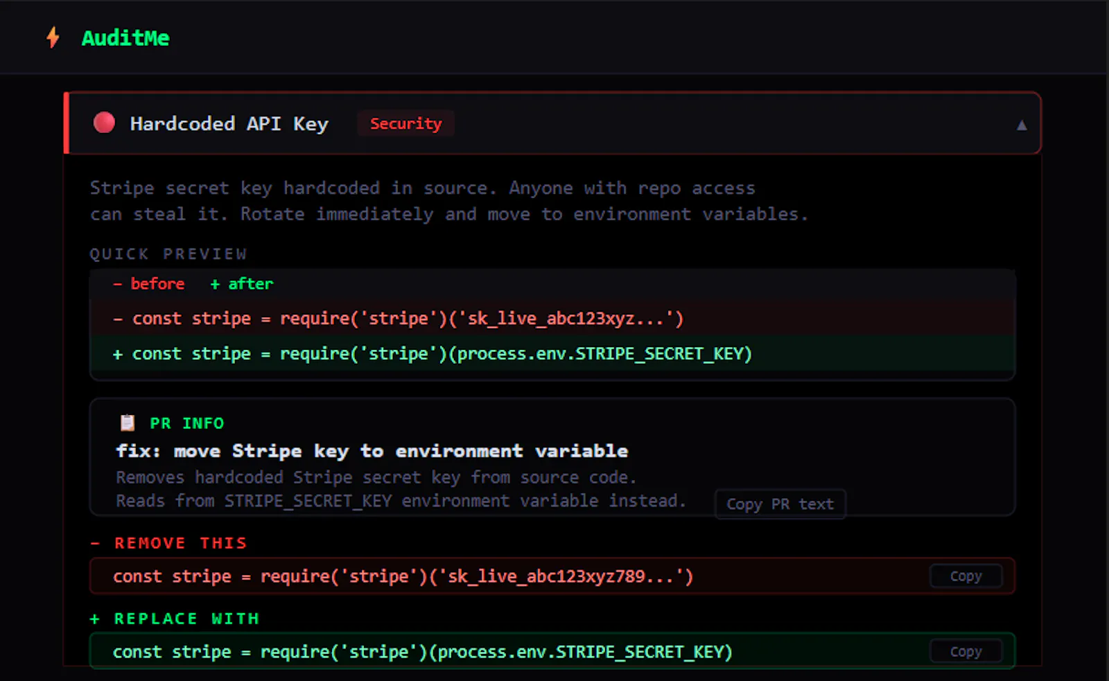 AuditMe — Ship Code That Doesn't Break screenshot 3