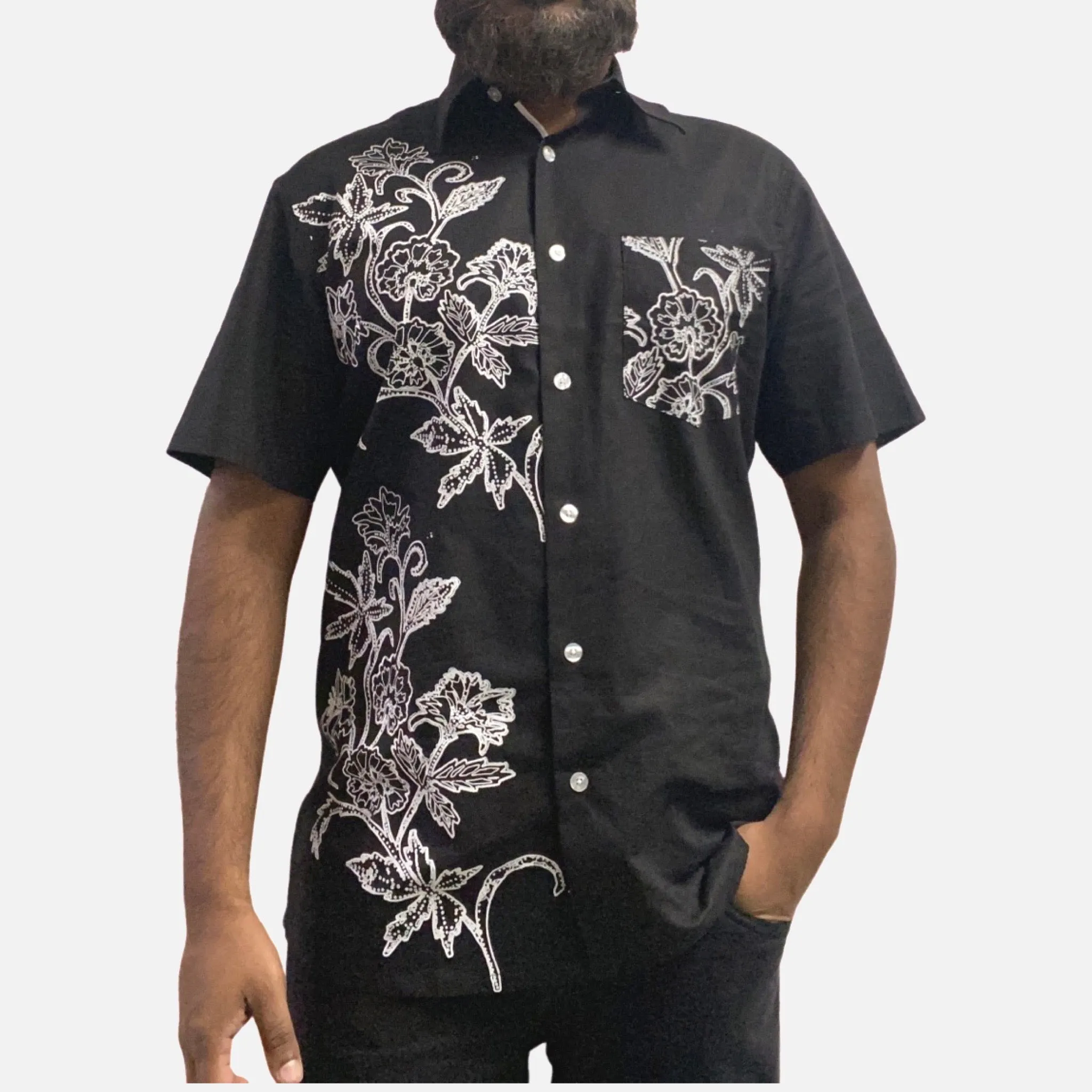 Black Linen Shirt - Dolcevitafashions 제품 배너