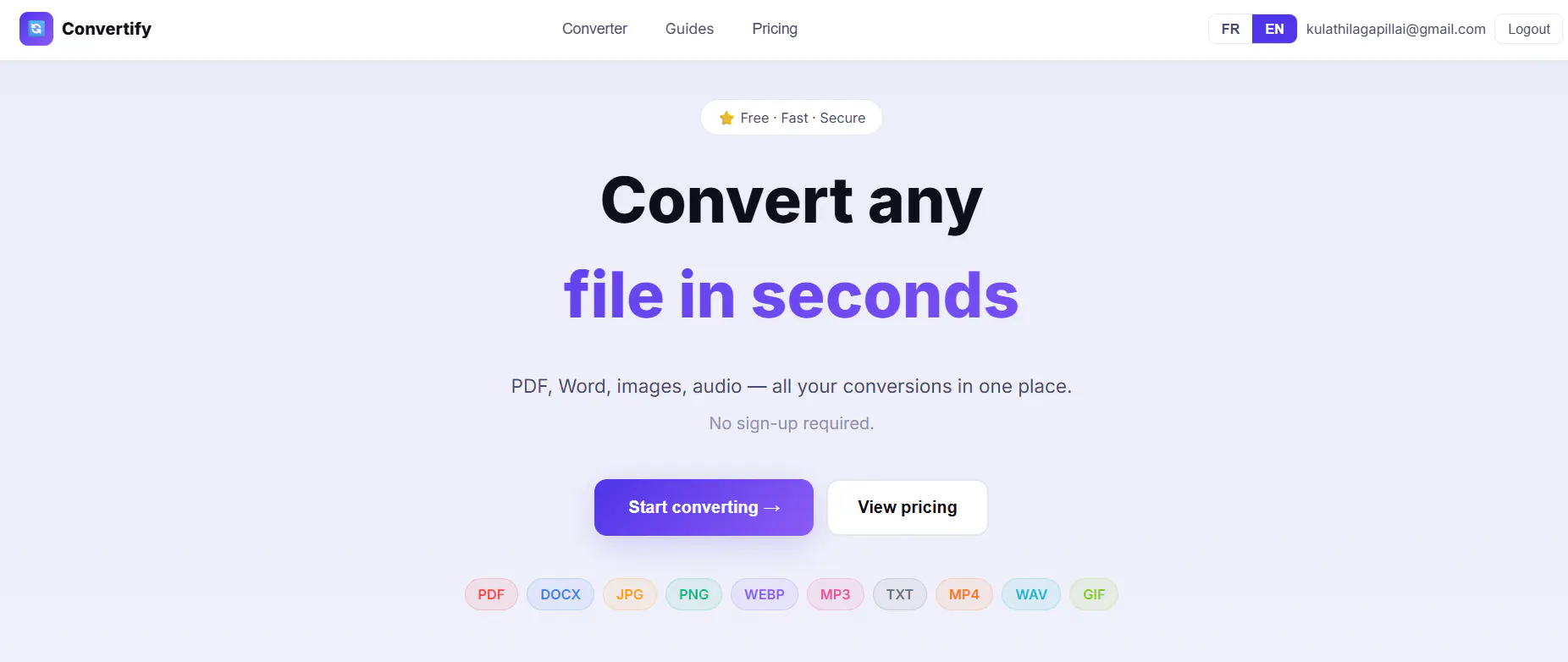 Convertify のプロダクトバナー