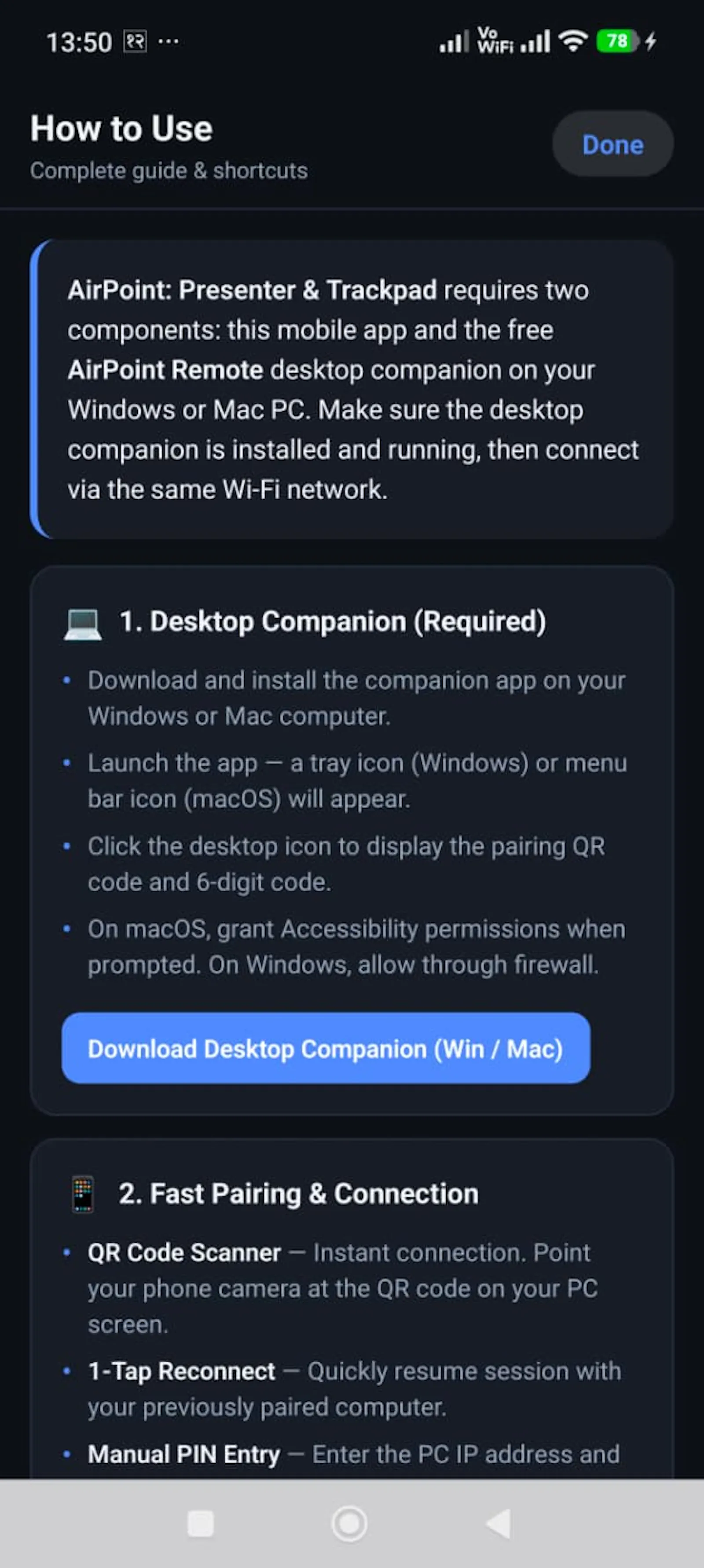 Airpoint: Presenter, Trackpad & manymore screenshot 20