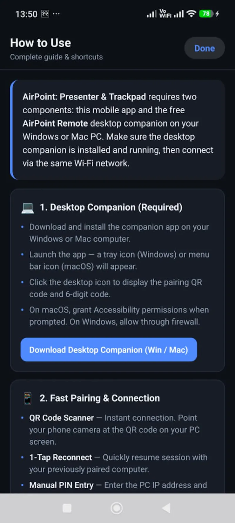Airpoint: Presenter, Trackpad & manymore screenshot 20