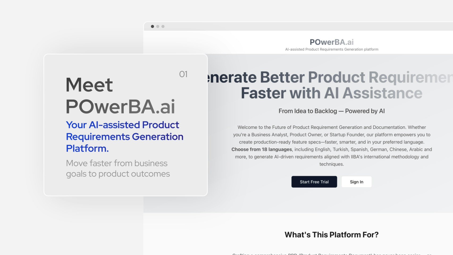 POwerBA.ai - AI ile çalışan iş analizi ve PO platformu medya 3