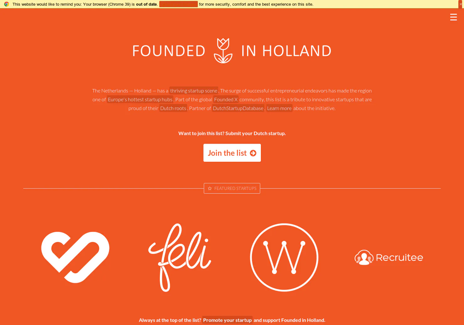 Founded in Holland