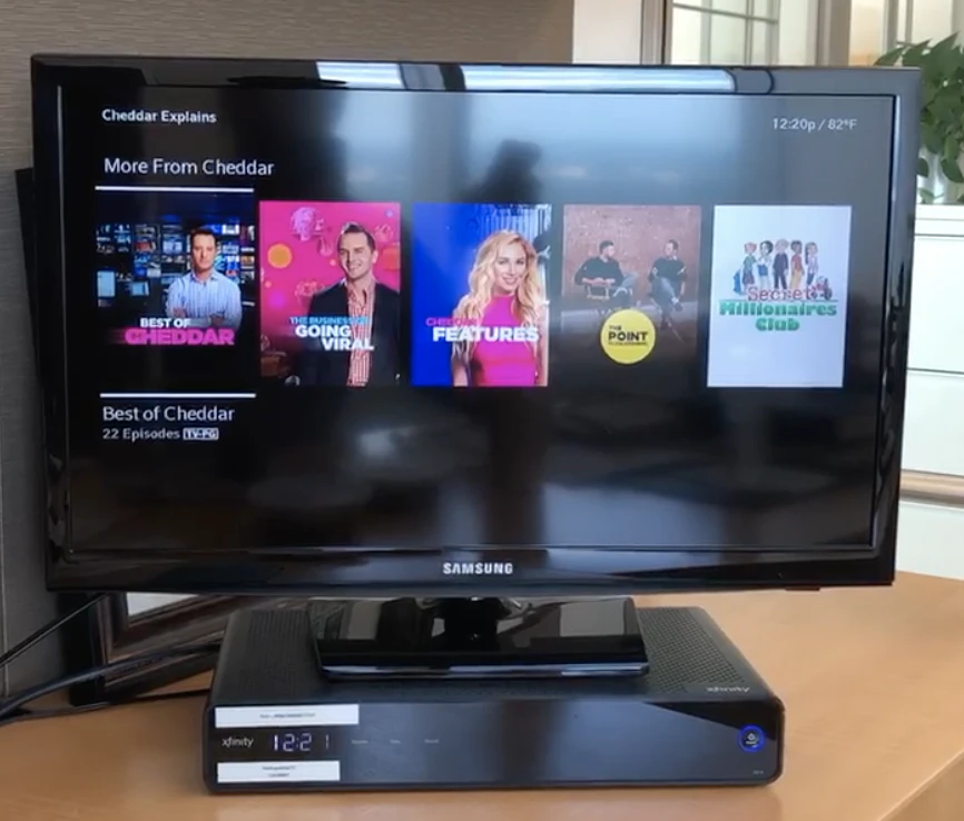 Cheddar on Comcast Xfinity X1