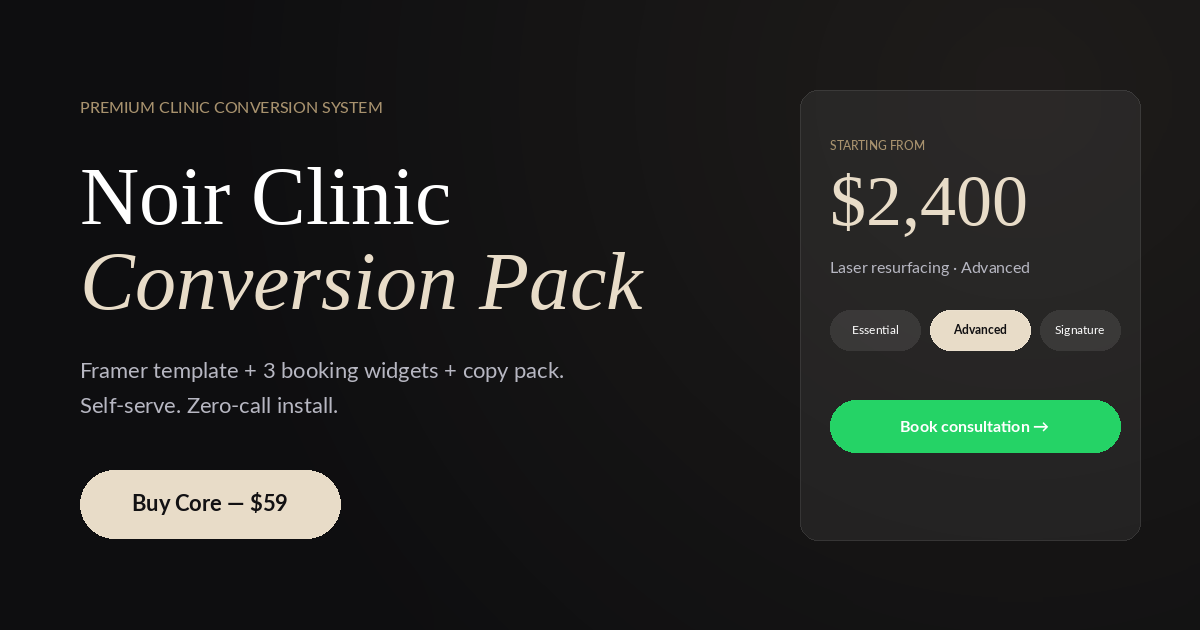 Noir Clinic Conversion Pack gallery image