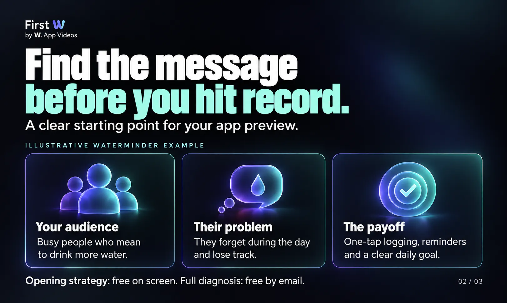 First W: App Store Video Strategy gallery image