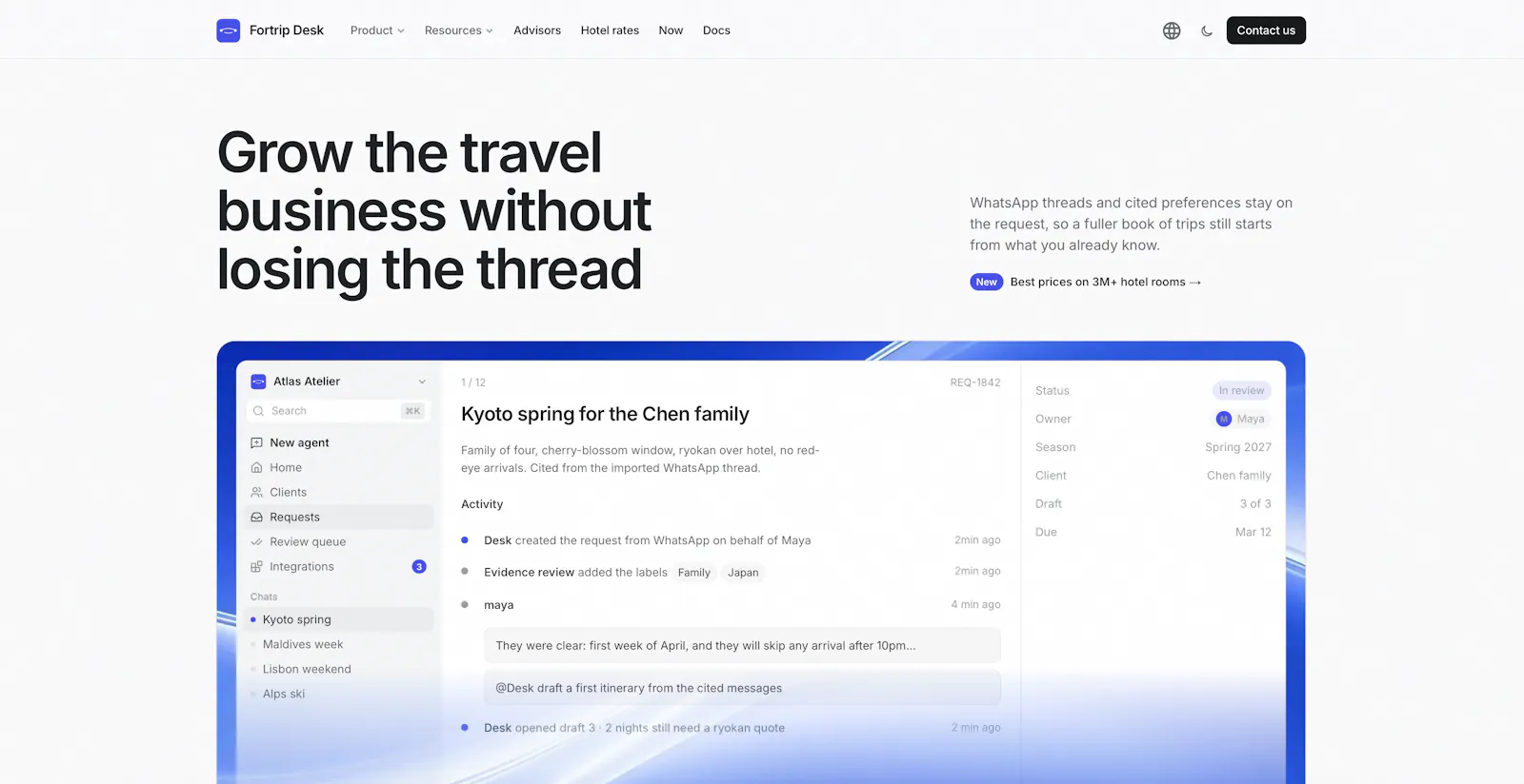 Fortrip Desk — Your travel workspace screenshot 1