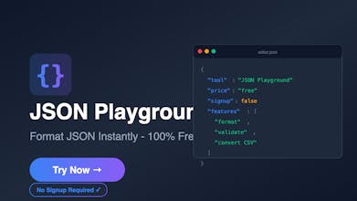 JSON Playground Tools gallery image