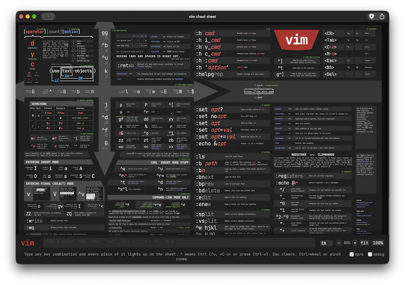 vim-cheat screenshot 1