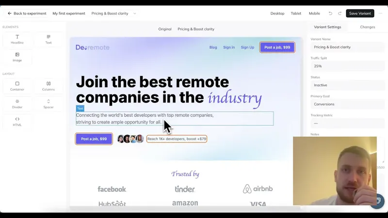 Splitsense screenshot 1 (video preview)
