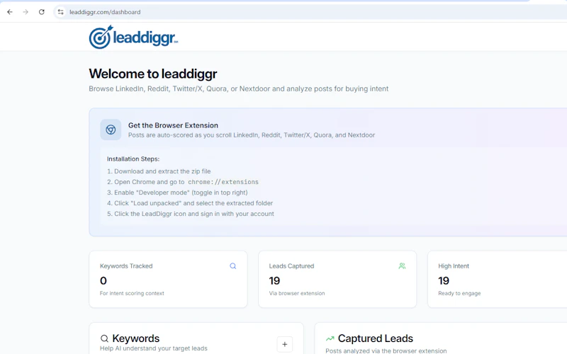 leaddiggr screenshot 3