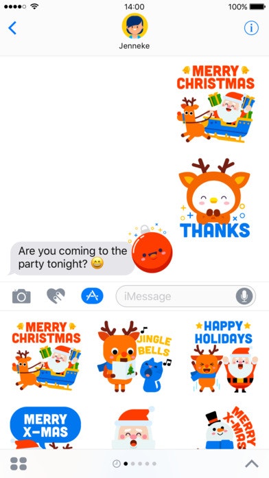 Bum Santa Christmas Stickers gallery image