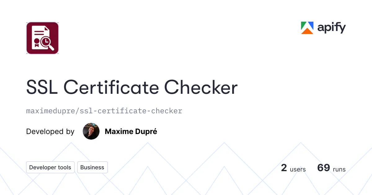 SSL Certificate Checker gallery image