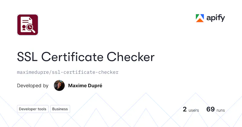 SSL Certificate Checker screenshot 1