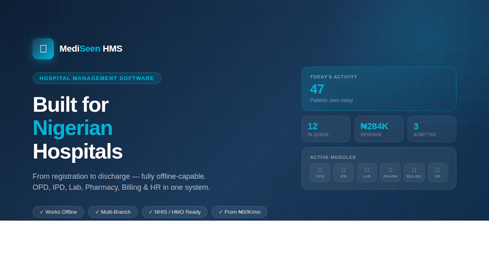 MediSeen HMS screenshot 1