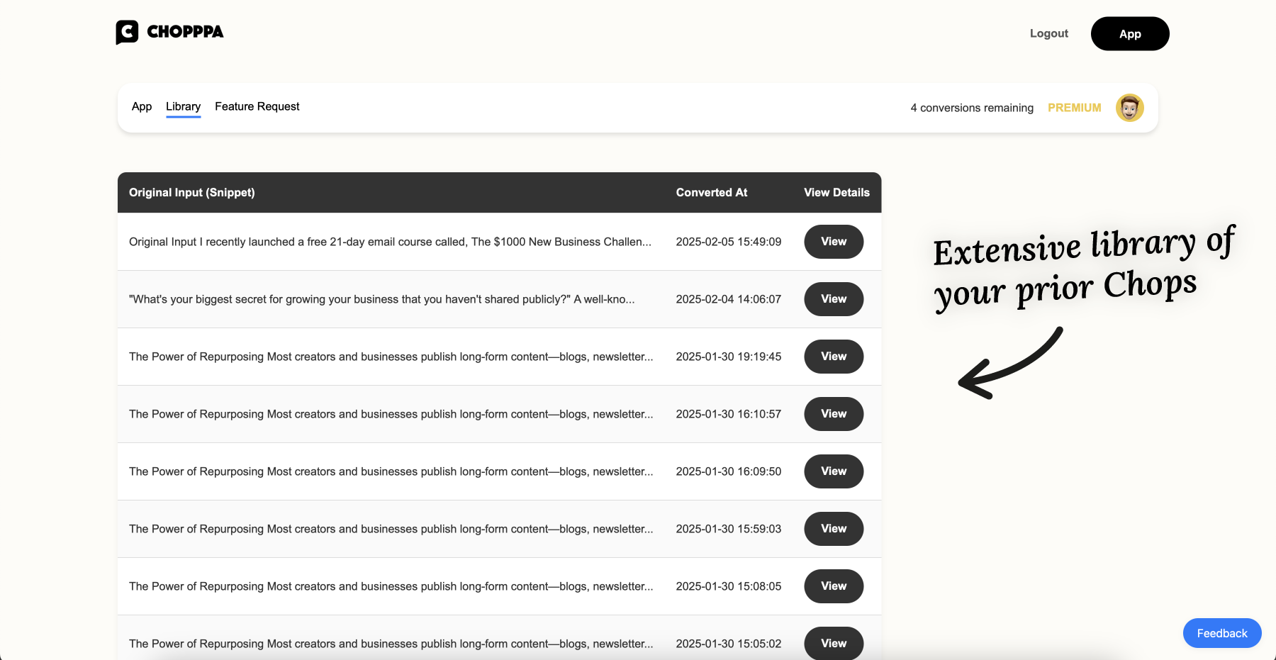 Chopppa - One click content conversion media 6