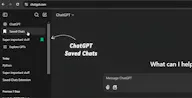 ChatGPT Saved Chats