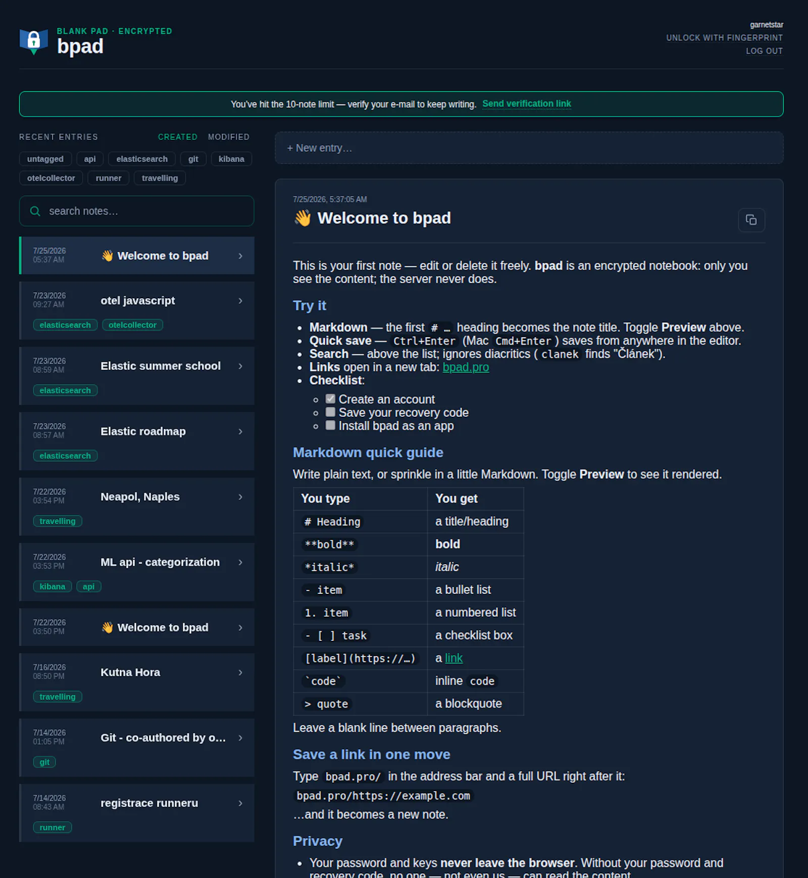 bpad screenshot 1