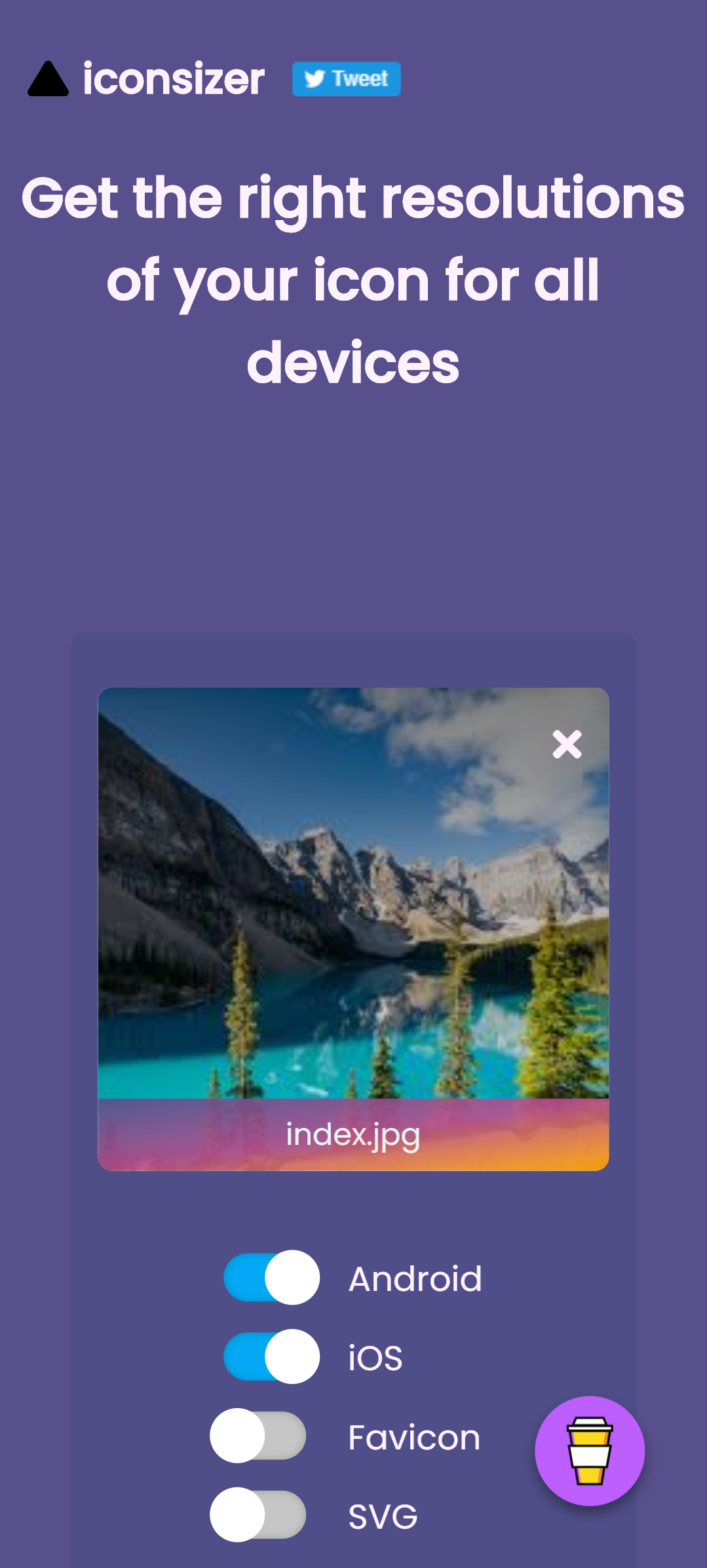 Iconsizer gallery image