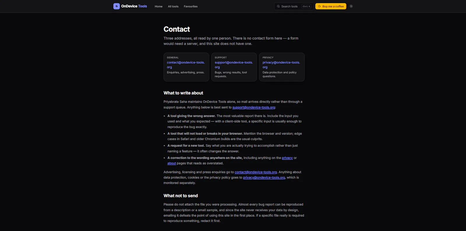 ondevice-tools.org screenshot 3