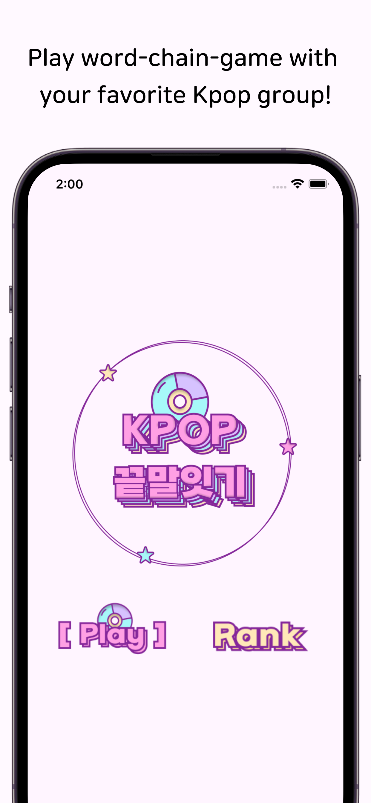 KPOP WORDCHAIN -spel - Kies je favoriete KPOP -groep en geniet van een Wordschain -spel media 6