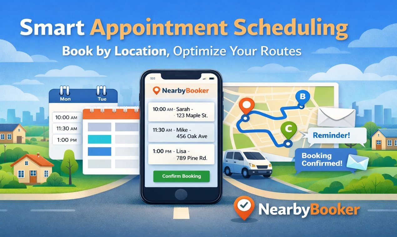nearbybooker.com - Screenshot 4 showing product features and functionality